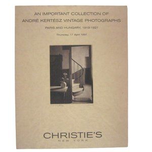 Christie's Auction Catalog April 1997 Andre Kertesz Photographs Paris Hungary